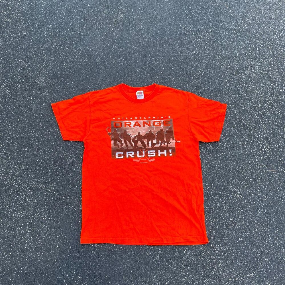 Philadelphia Flyers Orange Crush! tee Size large 2004